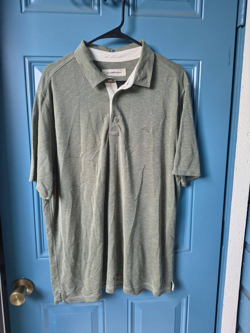 Tommy Bahama Olive Green Short Sleeve Polo